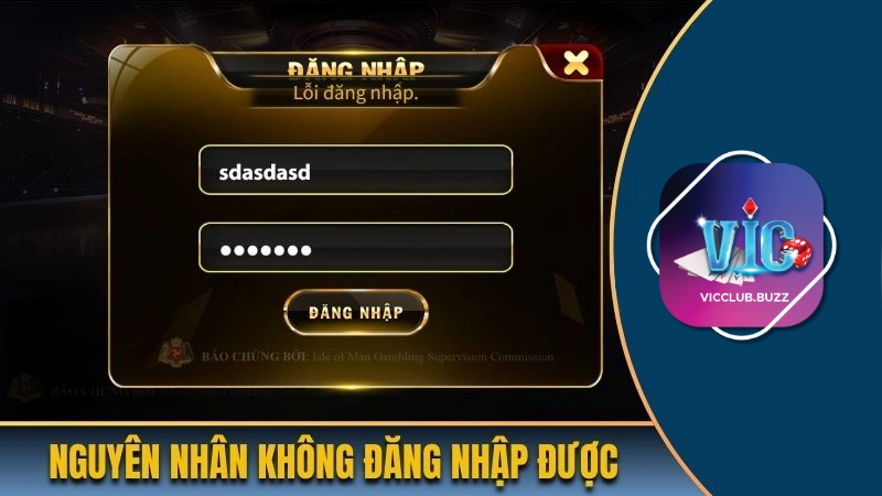 Nguyên nhân khiến bạn không đăng nhập vào trang game thành công