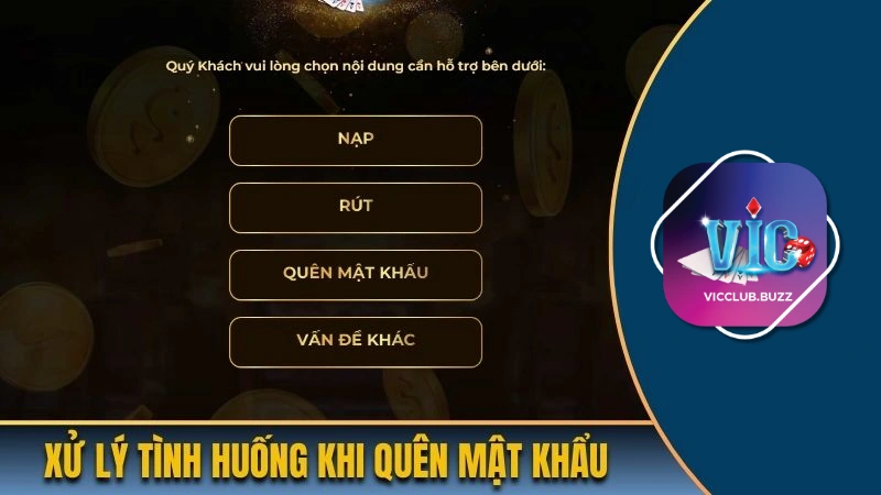 Xử lý tình huống khi quên mật khẩu cổng game