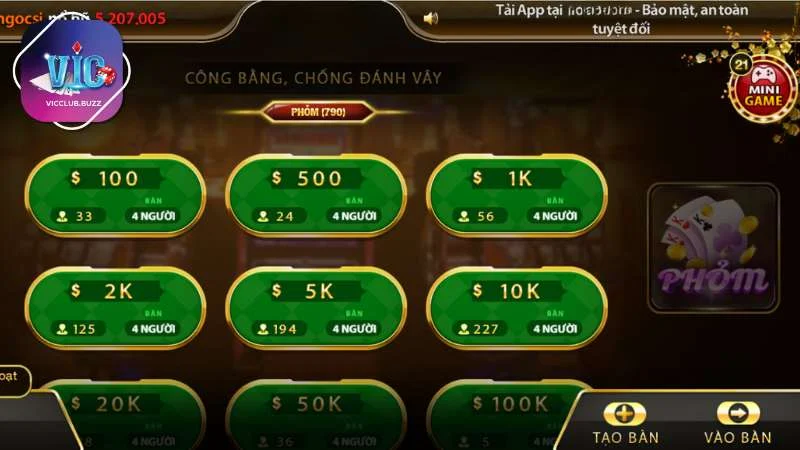 Game đổi thưởng Phỏm sở hữu giao diện hiện đại