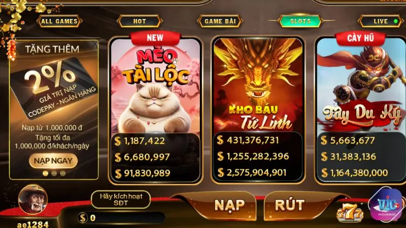 Sảnh slot game luôn là điểm giải trí thu hút đông đảo người chơi