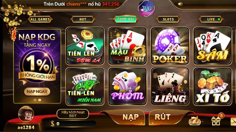 Sảnh game Tiến Lên Đếm Lá của VicClub luôn thu hút đông đảo cược thủ